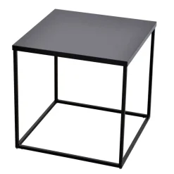 Beistelltische*Pharao24 Schwarzer Beistelltisch Merida