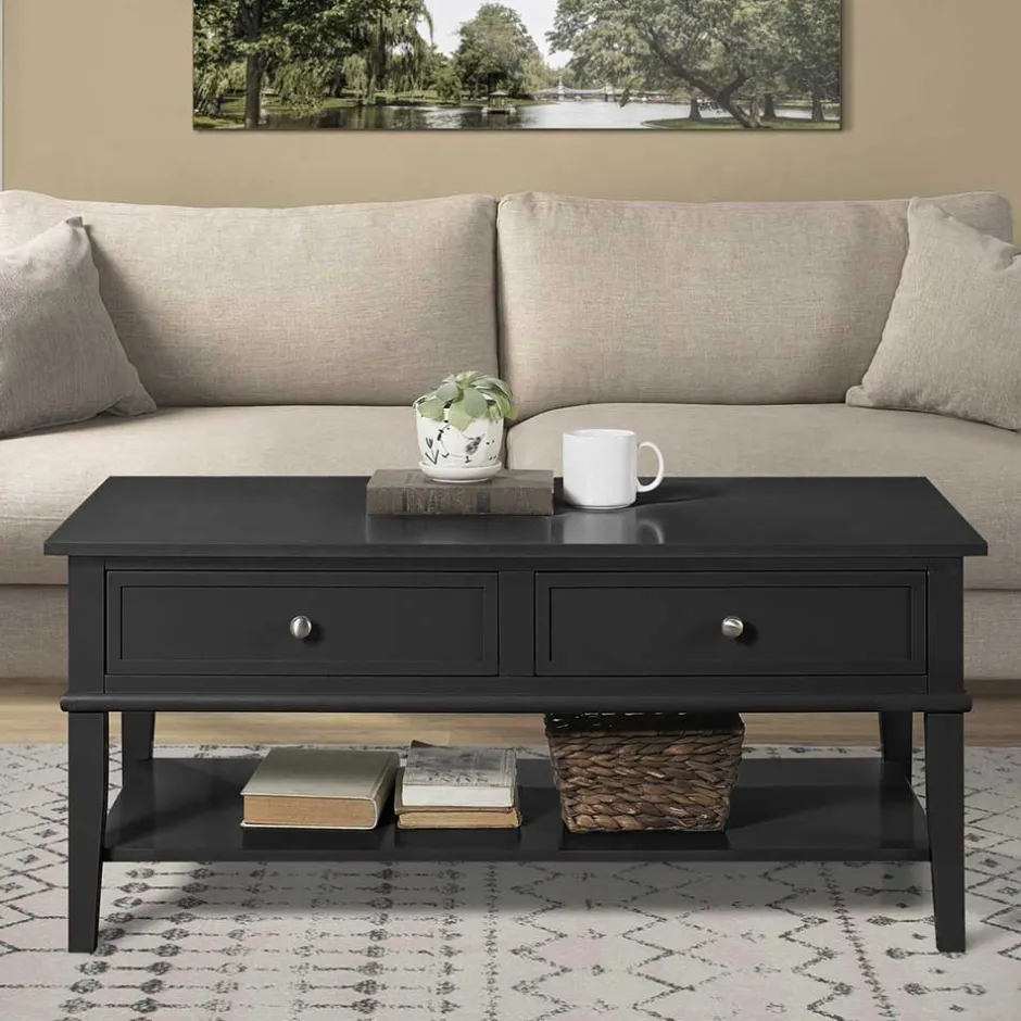 Pharao24 Schwarzer Couchtisch Suri> Wohnzimmertisch|Couchtische