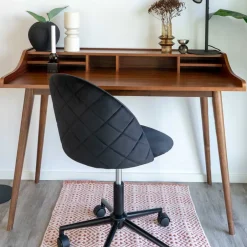 Bürostuhl*Pharao24 Schwarzer Drehstuhl Naviron