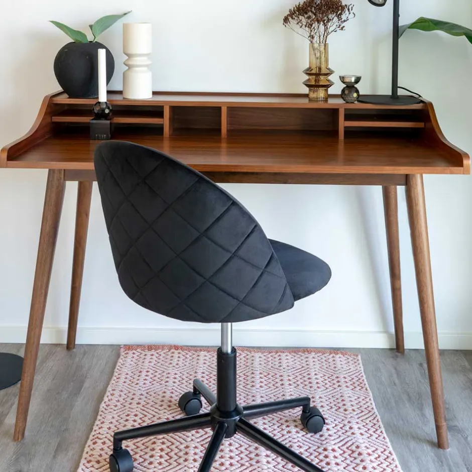 Bürostuhl*Pharao24 Schwarzer Drehstuhl Naviron