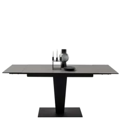 Küchentisch|Ausziehtische*Pharao24 Schwarzer Esszimmertisch Waving