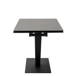 Küchentisch|Ausziehtische*Pharao24 Schwarzer Esszimmertisch Waving