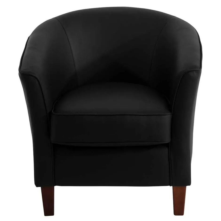 Polstermöbel|Wohnzimmer Sessel*Pharao24 Schwarzer Ledersessel Price