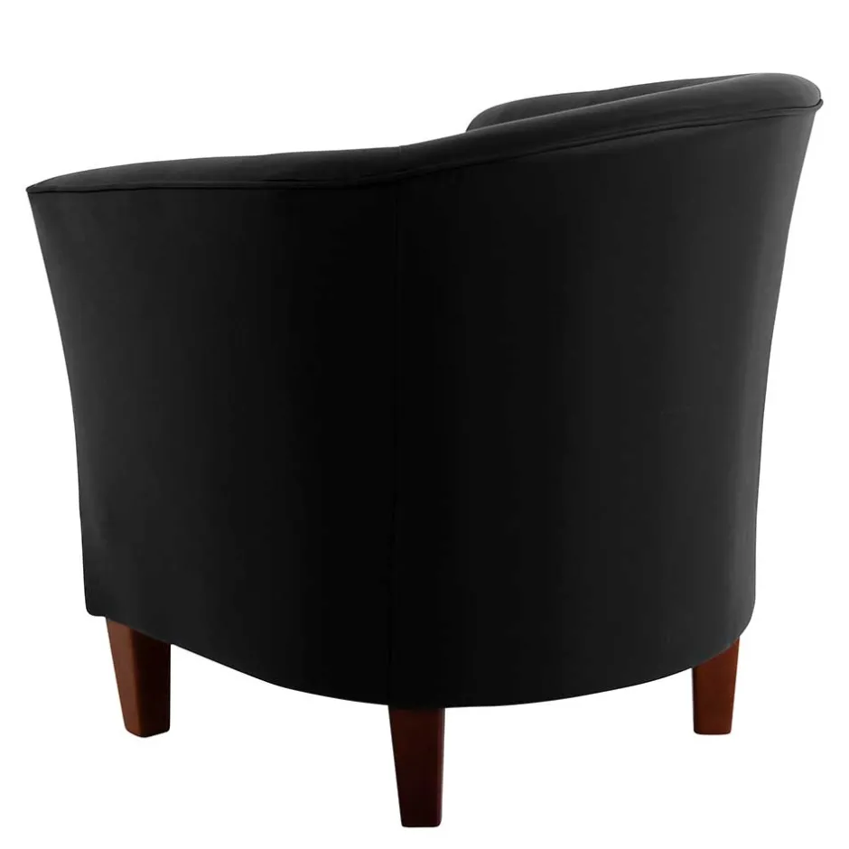 Polstermöbel|Wohnzimmer Sessel*Pharao24 Schwarzer Ledersessel Price