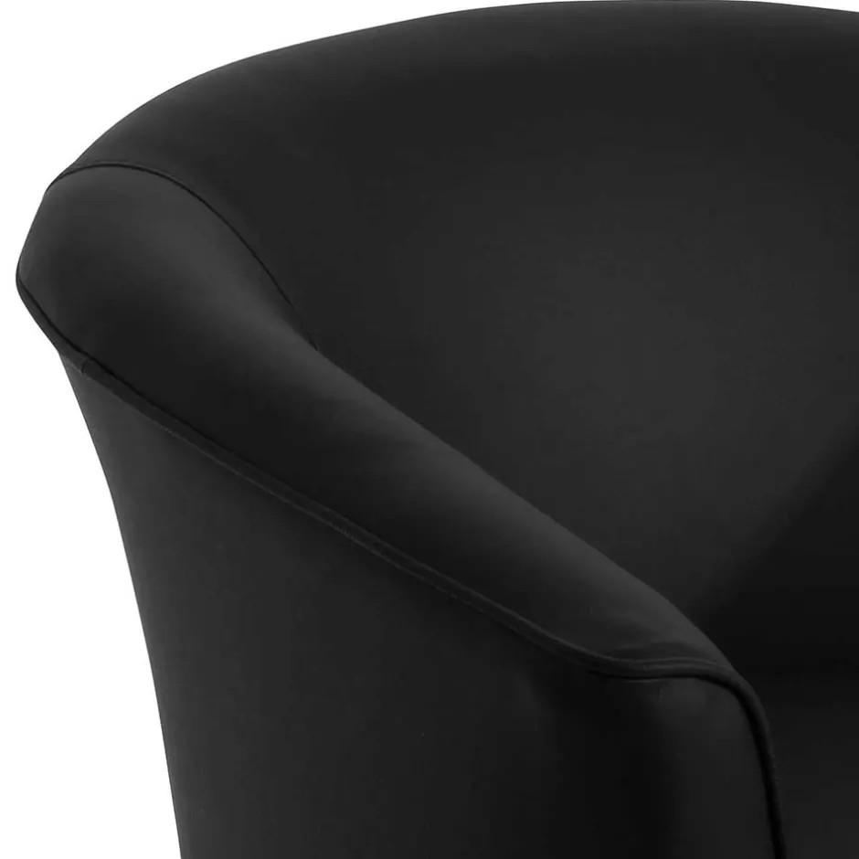 Polstermöbel|Wohnzimmer Sessel*Pharao24 Schwarzer Ledersessel Price