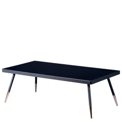 Glastische*Pharao24 Schwarzer Salontisch Turazau