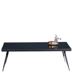 Glastische*Pharao24 Schwarzer Salontisch Turazau