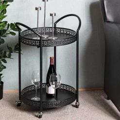 Pharao24 Schwarzer Servierwagen Etobina> Servierwagen