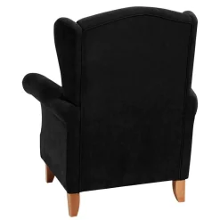Ohrensessel*Pharao24 Schwarzer Sessel Batleys