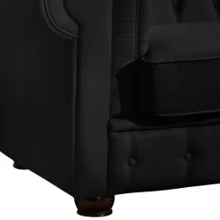 Pharao24 Schwarzes Chesterfield Ledersofa Vinzenzo><noscript><img width=