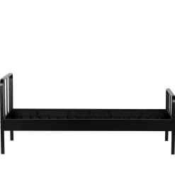 Einzelbetten|Metallbetten*Pharao24 Schwarzes Metall Bett Volgan