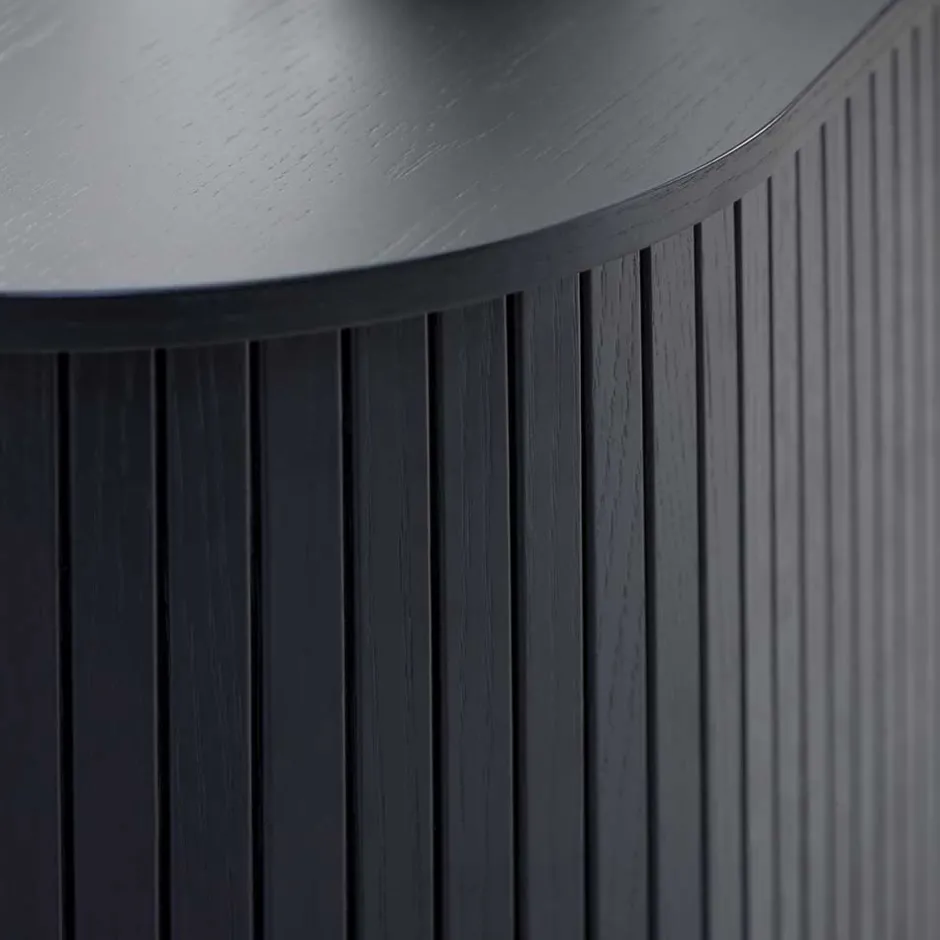 Pharao24 Schwarzes Sideboard Sumatri> Küchenkommode|Esszimmerkommoden