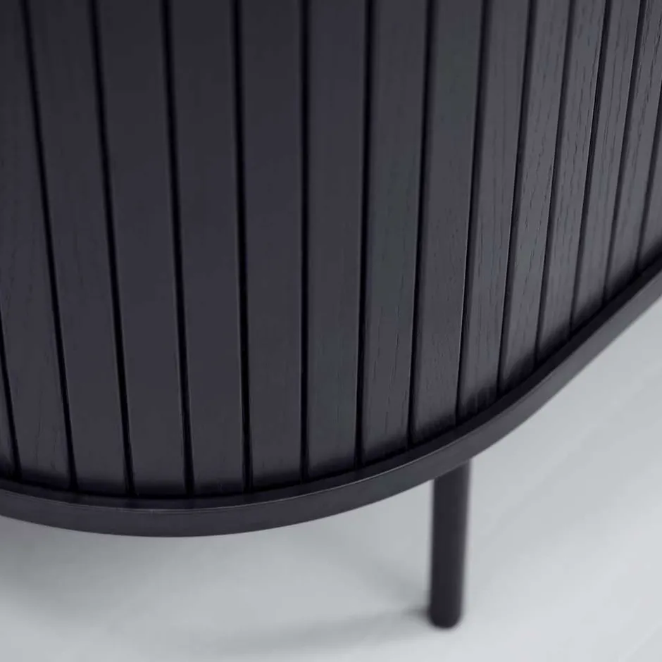 Pharao24 Schwarzes Sideboard Sumatri> Küchenkommode|Esszimmerkommoden