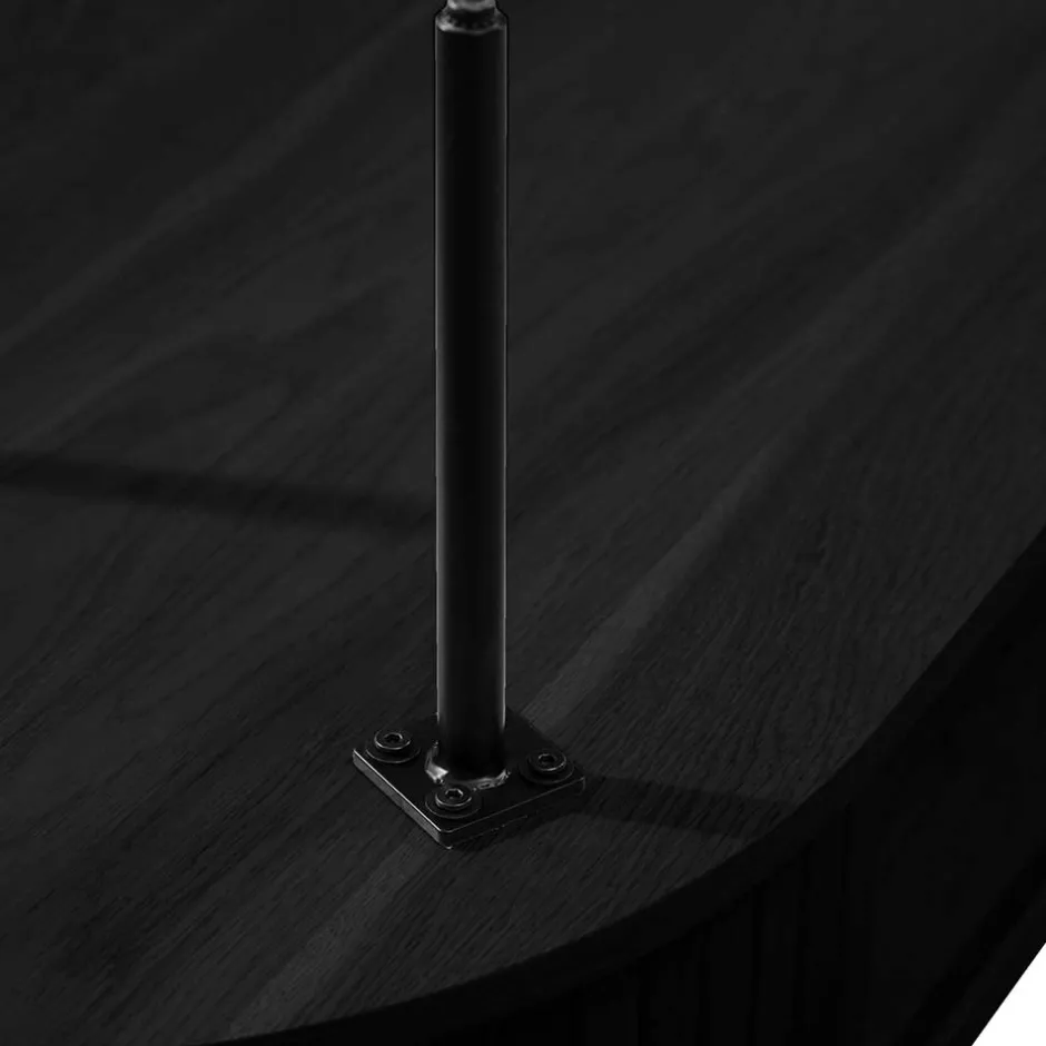 Pharao24 Schwarzes Sideboard Sumatri> Küchenkommode|Esszimmerkommoden