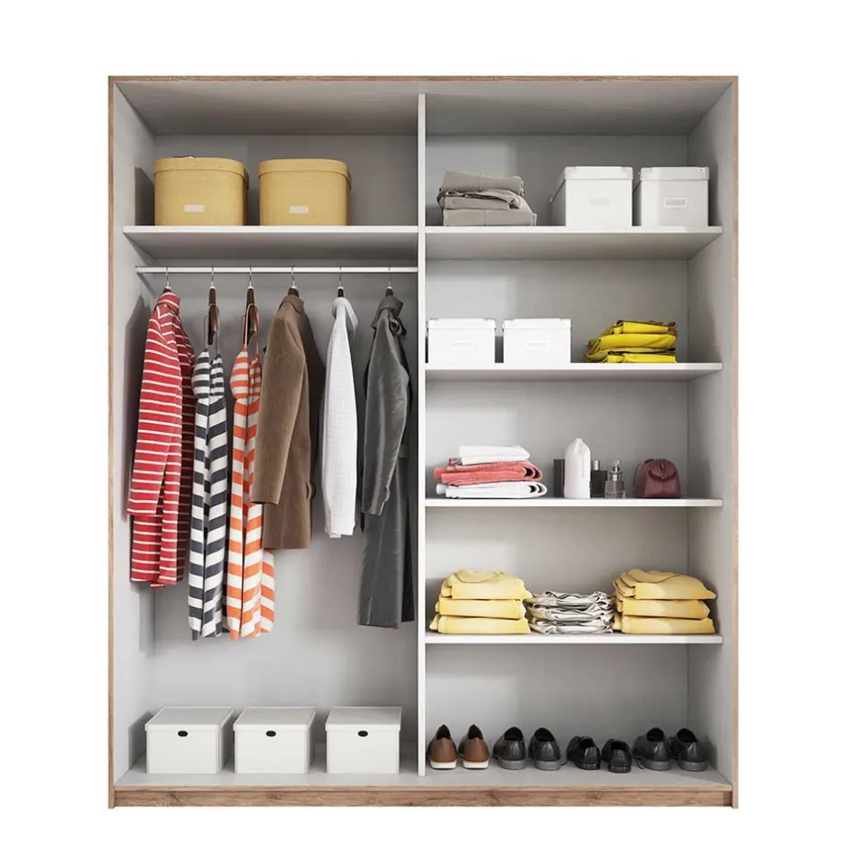 Jugendkleiderschrank|Schiebetürenschränke*Pharao24 Schwebetürenkleiderschrank Jannik