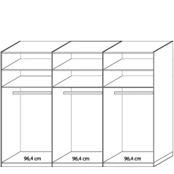 Schiebetürenschränke|Kleiderschränke*Pharao24 Schwebetürenkleiderschrank Bruvena
