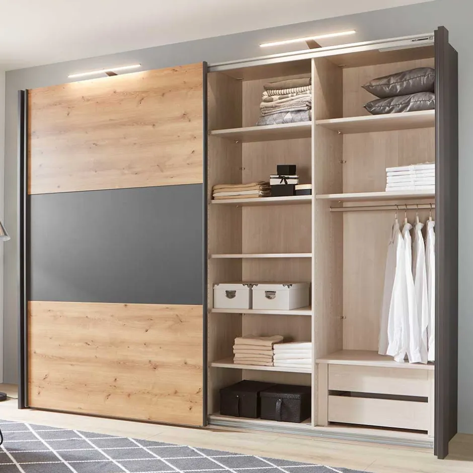 Pharao24 Schwebetürenschrank Drift> Kleiderschränke|Schlafzimmerschränke