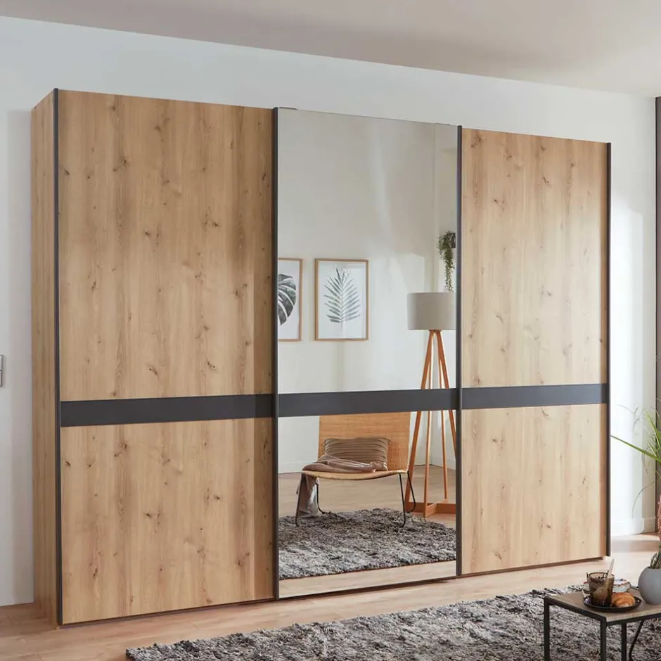 Pharao24 Schwebetürenschrank Finnluca> Kleiderschränke|Schlafzimmerschränke