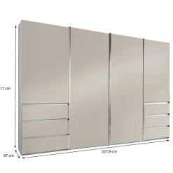 Kleiderschränke|Schlafzimmerschränke*Pharao24 Schwebetürenschrank Zacatecas