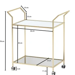 Servierwagen*Pharao24 Servierwagen Vynna