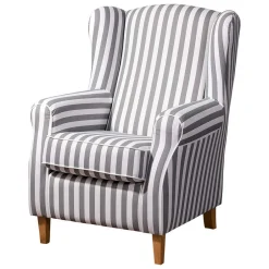 Ohrensessel*Pharao24 Sessel gestreift Lagion