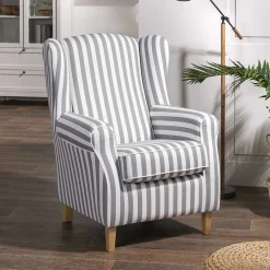 Ohrensessel*Pharao24 Sessel gestreift Lagion