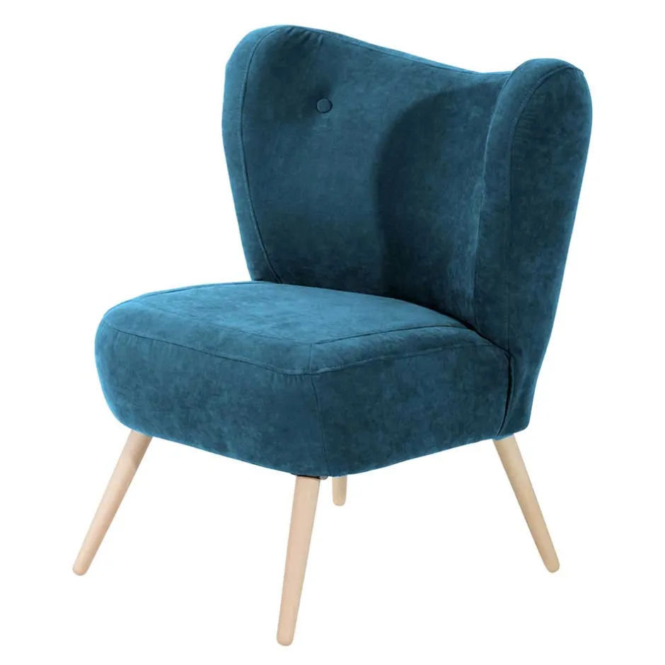 Pharao24 Sessel in Petrol Lidoral> Polstermöbel|Wohnzimmer Sessel