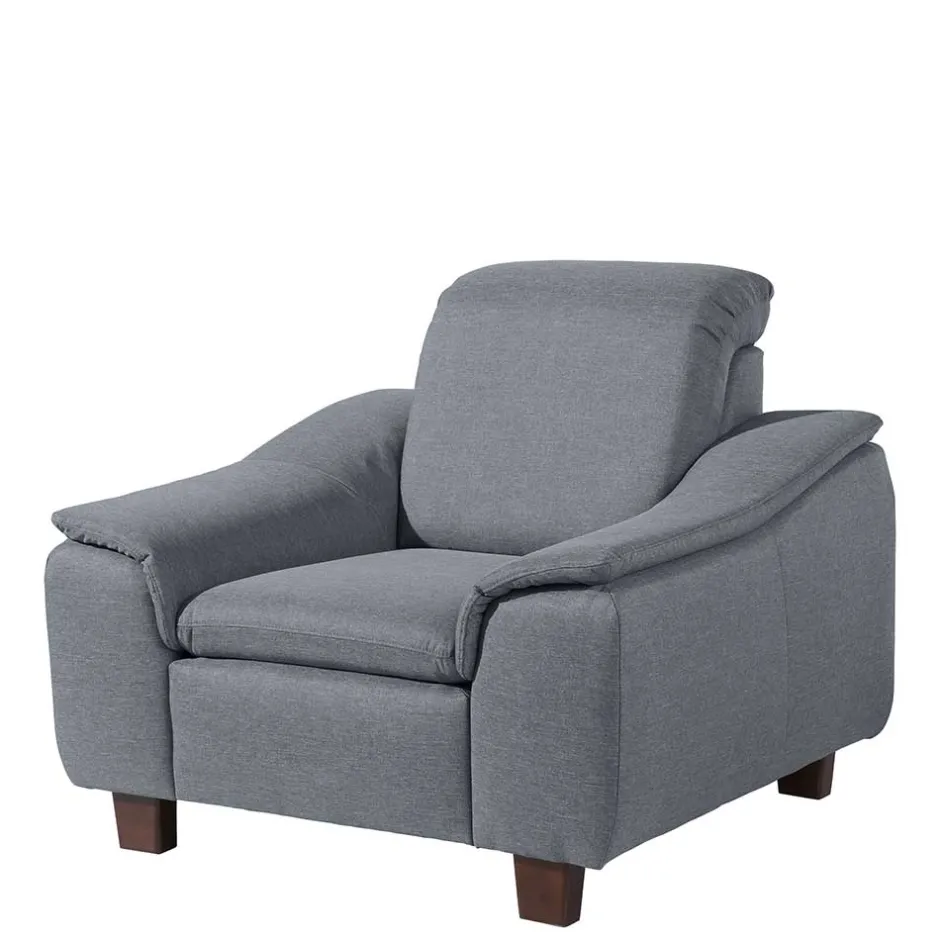 Pharao24 Sessel Jeansblau Stoff Rocket> Relaxsessel