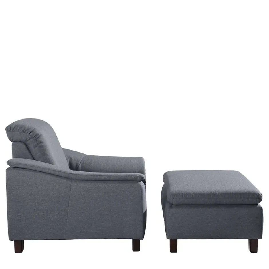 Pharao24 Sessel Jeansblau Stoff Rocket> Relaxsessel