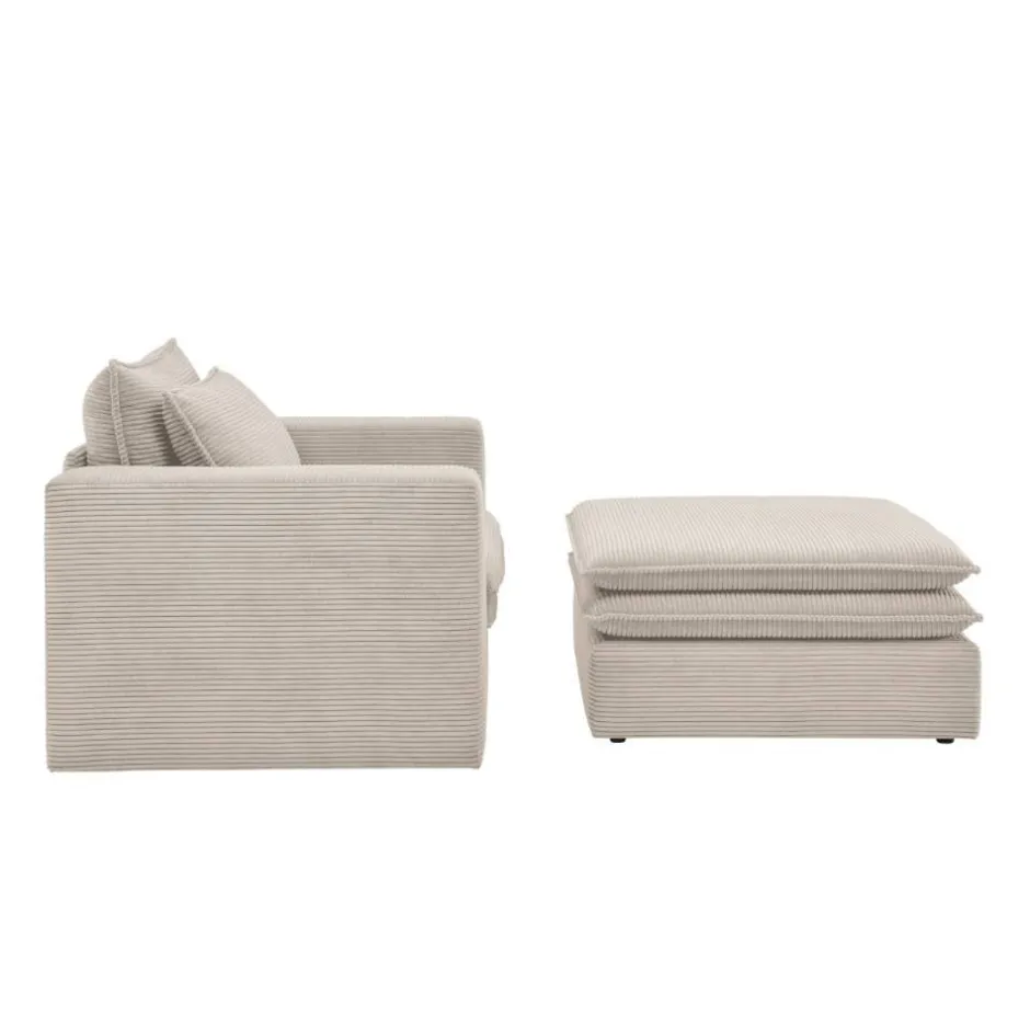 Relaxsessel*Pharao24 Sessel mit Fußhocker Edance