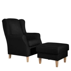 Pharao24 Sessel optional mit Hocker Fiametta> Ohrensessel|Relaxsessel