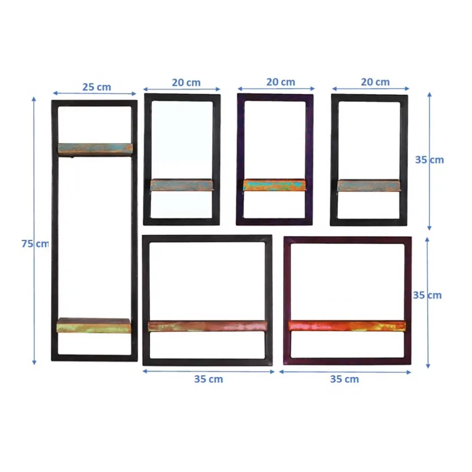 Hängeregale*Pharao24 Shabby Hängeregale Woodstock