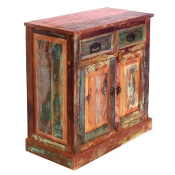 Küchenkommode|Wohnzimmerkommoden*Pharao24 Shabby Massivholzkommode Woodstock