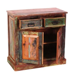 Küchenkommode|Wohnzimmerkommoden*Pharao24 Shabby Massivholzkommode Woodstock