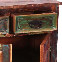 Küchenkommode|Wohnzimmerkommoden*Pharao24 Shabby Massivholzkommode Woodstock