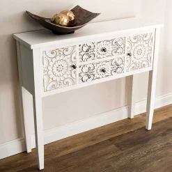 Massivholztische|Telefontische*Pharao24 Shabby Stil Konsole Inngro