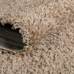 Teppiche*Pharao24 Shaggy Teppich Braun Grau Lurya