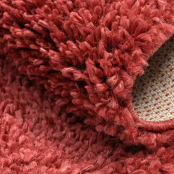 Teppiche*Pharao24 Shaggy Teppich Dunkelrot Tarnavei