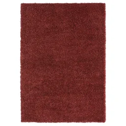 Pharao24 Shaggy Teppich Dunkelrot Fane> Teppiche