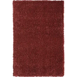 Pharao24 Shaggy Teppich Dunkelrot Fane> Teppiche