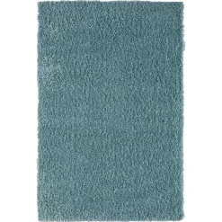 Teppiche*Pharao24 Shaggy Teppich Hellblau Wakono
