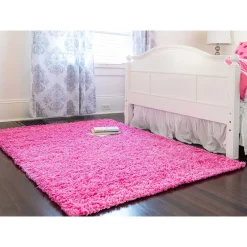 Teppiche*Pharao24 Shaggy Teppich Pink Lora