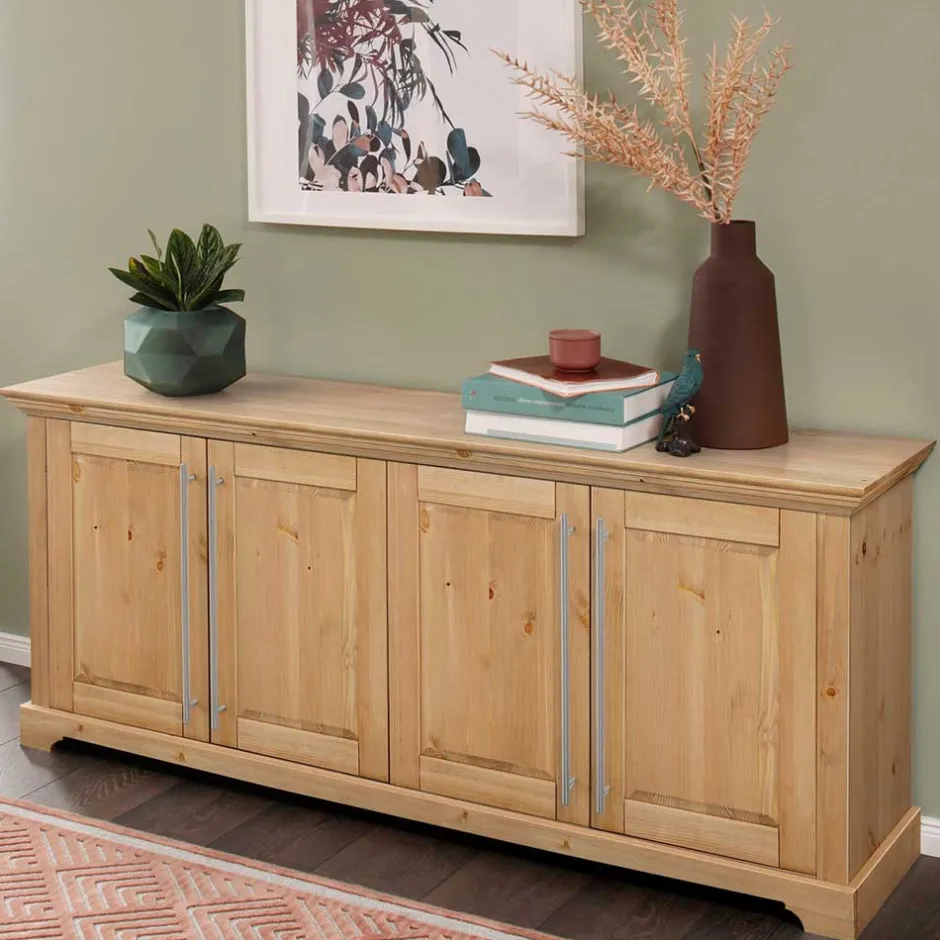 Küchenkommode|Esszimmerkommoden*Pharao24 Sideboard 4 Türen Ravzan
