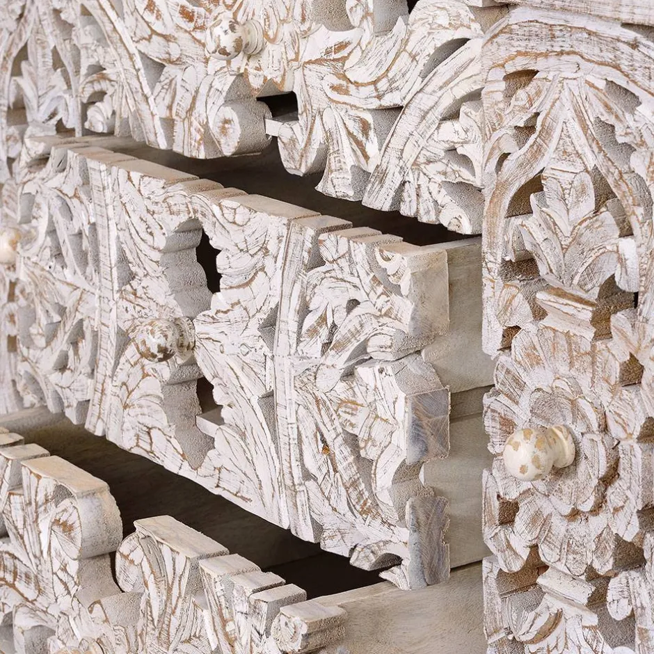 Massivholzmöbel|Küchenkommode*Pharao24 Sideboard Annatto