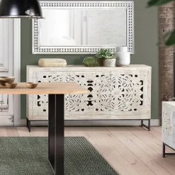Massivholzmöbel|Küchenkommode*Pharao24 Sideboard Annatto