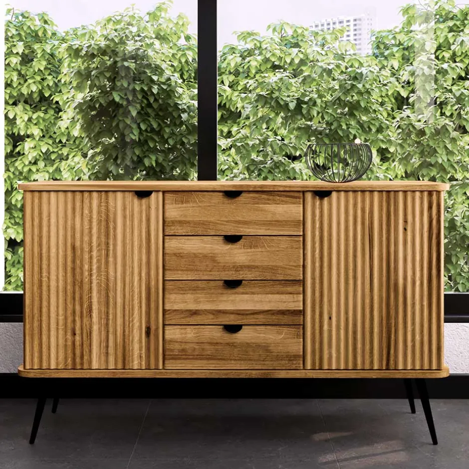 Sideboards*Pharao24 Sideboard aus massivem Holz Clantica