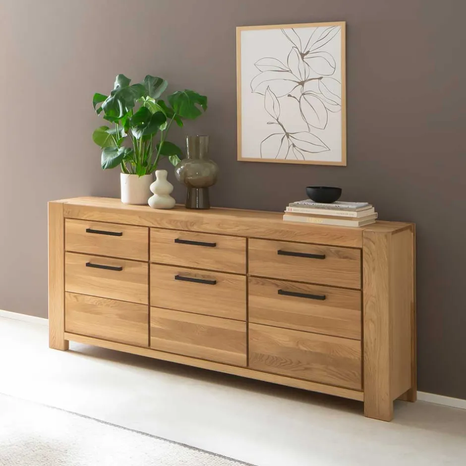 Massivholzmöbel|Küchenkommode*Pharao24 Sideboard Crystoga