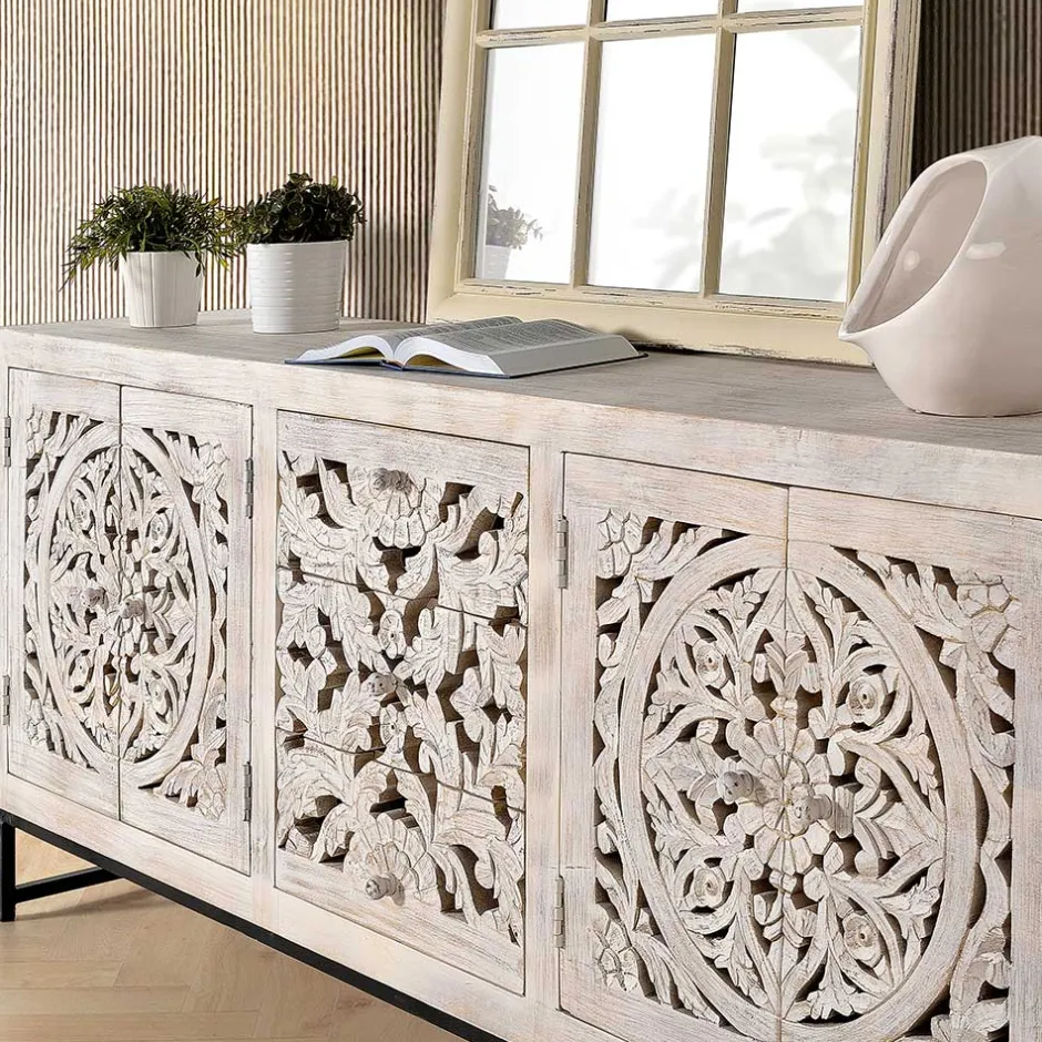 Küchenkommode|Wohnzimmerkommoden*Pharao24 Sideboard Doskados