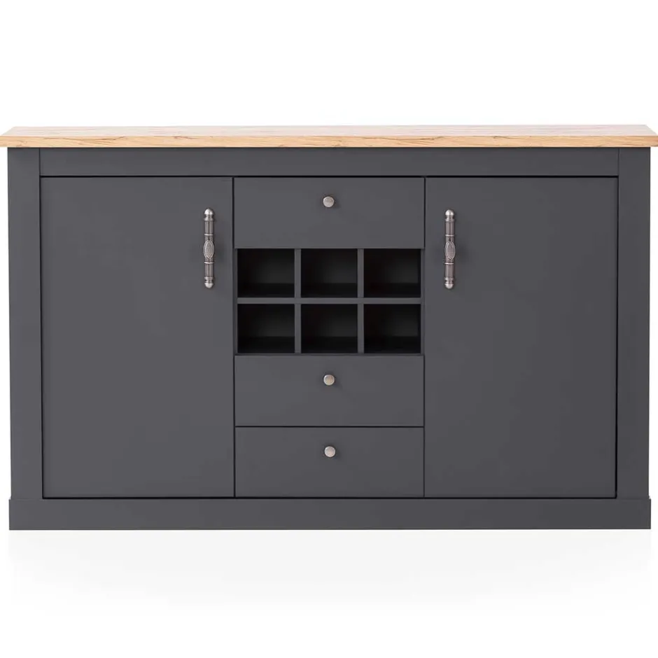 Pharao24 Sideboard mit Flaschenfach Saridio> Küchenkommode|Esszimmerkommoden