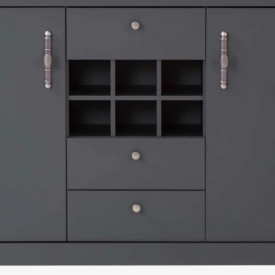 Pharao24 Sideboard mit Flaschenfach Saridio> Küchenkommode|Esszimmerkommoden